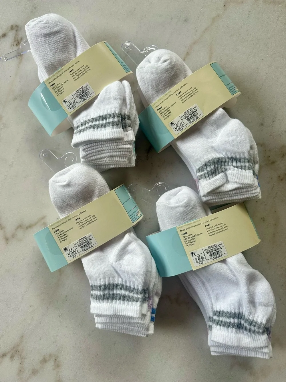 NWT 20 pairs of Cat & Jack Ankle Socks